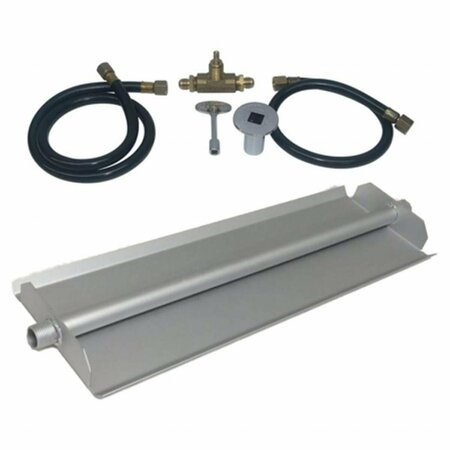 SLEEP EZ 30 in. 14GA Powder Coated Linear Burner Pan Kit, Natural Gas SL3746727